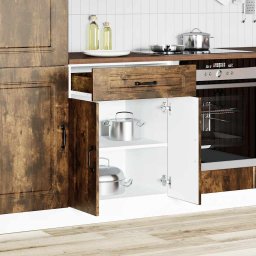 vidaXL Onderkast Kalmar bewerkt hout gerookt eikenkleurig