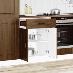 vidaXL Onderkast Kalmar bewerkt hout bruin eikenkleur