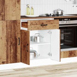 vidaXL Onderkast Kalmar bewerkt hout oud houtkleurig
