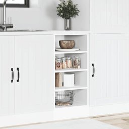 vidaXL Onderkast Riga 40x44,5x81,5 cm bewerkt hout wit
