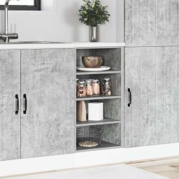 vidaXL Onderkast Riga 40x44,5x81,5 cm bewerkt hout betongrijs
