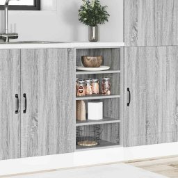 vidaXL Onderkast Riga 40x44,5x81,5 cm bewerkt hout grijs sonoma eikenkleur