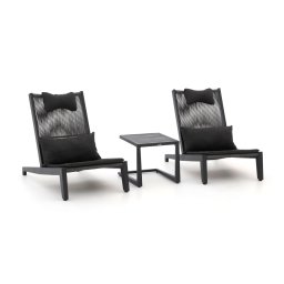 + 15% kassakorting | Manifesto Enzio lounge balkonset 3-delig - Laagste prijsgarantie!