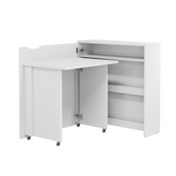 UItklapbaar bureau CONCEPTION SLIM wit links