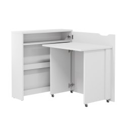 Uitklapbaar bureau CONCEPTION SLIM wit rechts