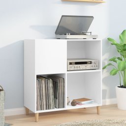 Platenkast bewerkt hout wit met lichte schade