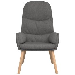 vidaXL Relaxstoel stof lichtgrijs