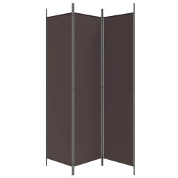 vidaXL Kamerscherm met 3 panelen 150x200 cm stof bruin