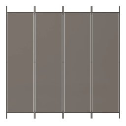 vidaXL Kamerscherm met 4 panelen 200x200 cm stof antracietkleurig
