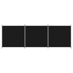vidaXL Kamerscherm met 3 panelen 525x180 cm stof zwart