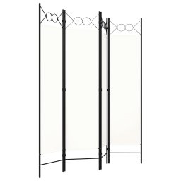 vidaXL Kamerscherm met 4 panelen 160x180 cm wit