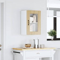 vidaXL Keukenbovenkast met glazen deur Kalmar sonoma eikenkleur