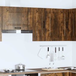 vidaXL Keukenbovenkast Kalmar bewerkt hout gerookt eikenkleurig