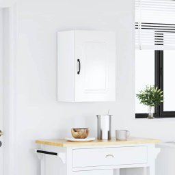 vidaXL Keukenbovenkast Kalmar bewerkt hout hoogglans wit