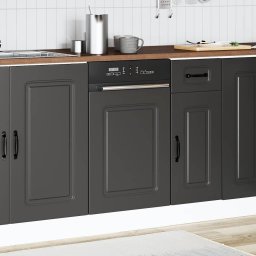 vidaXL Vaatwaspaneel Kalmar 45x1,5x57 cm bewerkt hout zwart