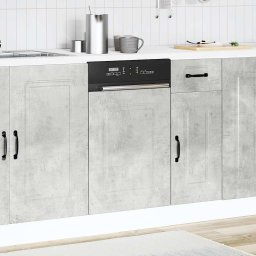 vidaXL Vaatwaspaneel Kalmar 45x1,5x57 cm bewerkt hout betongrijs
