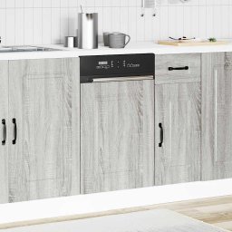 vidaXL Vaatwaspaneel Kalmar 45x1,5x57 cm bewerkt hout grijs sonoma