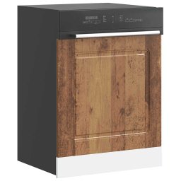 vidaXL Vaatwaspaneel Kalmar 60x1,5x57 cm bewerkt hout oud houtkleurig