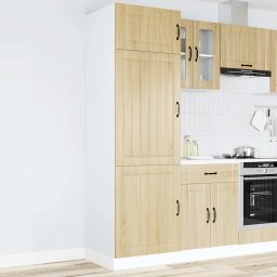 vidaXL Keukenkast Lucca bewerkt hout sonoma eikenkleurig
