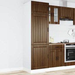 vidaXL Keukenkast Lucca bewerkt hout bruin eikenkleur