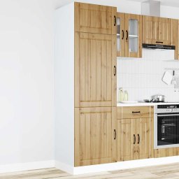 vidaXL Keukenkast Lucca bewerkt hout artisanaal eikenkleur