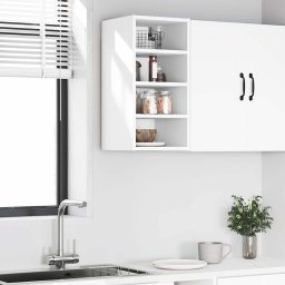 vidaXL Bovenkast Riga 30x29,5x60 cm bewerkt hout wit