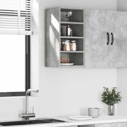 vidaXL Bovenkast Riga 30x29,5x60 cm bewerkt hout betongrijs