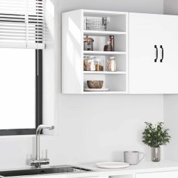 vidaXL Bovenkast Riga 40x29,5x60 cm bewerkt hout wit