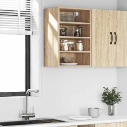 vidaXL Bovenkast Riga 40x29,5x60 cm bewerkt hout sonoma eikenkleurig