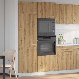vidaXL Ombouwkast voor koelkast Lyon 60x57x207 cm artisanaal eiken