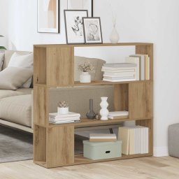 vidaXL Boekenkast/kamerscherm 100x24x94 cm artisanaal eikenkleur