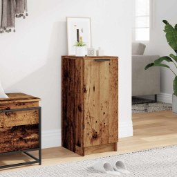 vidaXL Schoenenkast 29,5x35x70 cm bewerkt hout oud houtkleurig