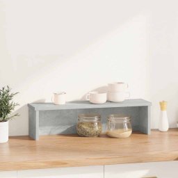 vidaXL Keukenrek stapelbaar 50x15x16 cm bewerkt hout betongrijs