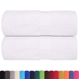 vidaXL Washandjes FROGN 2 st 15x21 cm 360 g/m² wit