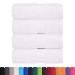 vidaXL Washandjes FROGN 4 st 30x30 cm 360 g/m² wit