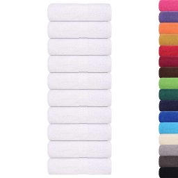 vidaXL Gastendoekjes FROGN 50 st 30x50 cm 360 g/m² wit
