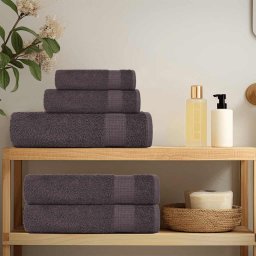 vidaXL Washandjes FROGN 50 st 30x30 cm 360 g/m² antraciet