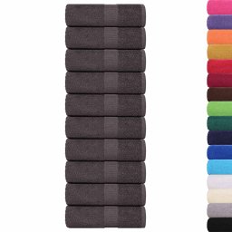 vidaXL Gastendoekjes FROGN 50 st Antraciet 30 x 50 cm 360 100% Katoen