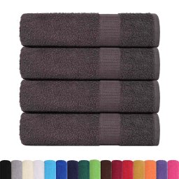 vidaXL Badhanddoeken FROGN 4 st 100x150 cm 360 g/m² antraciet