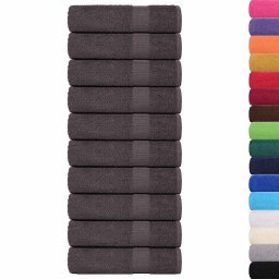 vidaXL Badhanddoeken FROGN 25 st 100x150 cm 360 g/m² antraciet