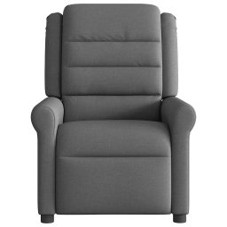 vidaXL Massagestoel Donkergrijze Stof