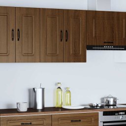 vidaXL Keukenbovenkast Kalmar bewerkt hout bruin eikenkleur