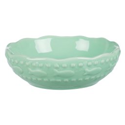 - 250 ml, Ø 13 cm - Mint - Trixie Keramiek Voerbak met Vismotief