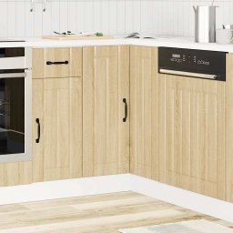 vidaXL Keuken hoekonderkast Lucca bewerkt hout sonoma eikenkleurig
