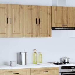 vidaXL Keukenbovenkast Porto bewerkt hout artisanaal eikenkleur
