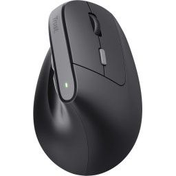 Trust Bayo V2 - Draadloze Ergonomische Muis - Oplaadbaar - Verticaal - Zwart