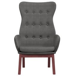 vidaXL Relaxstoel stof donkergrijs