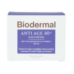 Biodermal Anti Age 40+ Dagcrème met hyaluronzuur en vitamine C - met SPF15