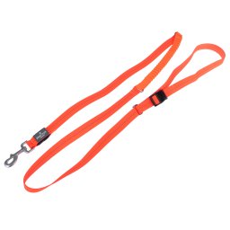 Nomad Tales Spirit USB LED jogging riem oranje 25mm breed, 180-250cm lang hond