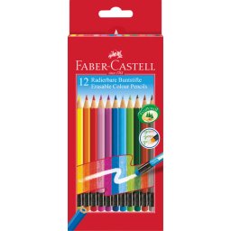 Faber Castell FC-116612 Kleurpotlood Uitgumbaar Etui 12 Stuks